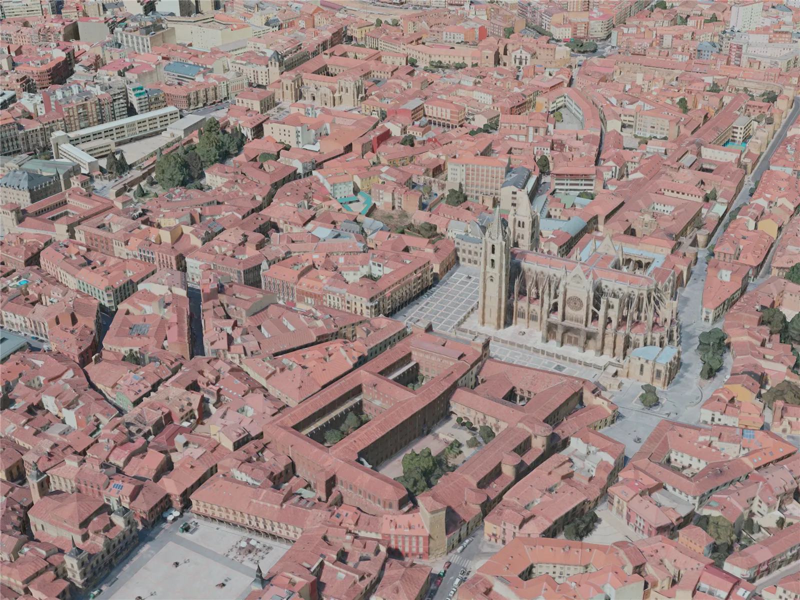 Leon City, Spain (2021) 3D Model