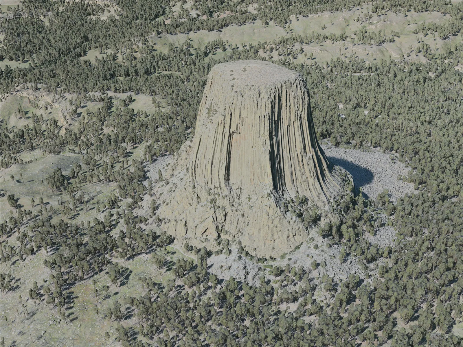 Devils Tower, USA (2021) 3D Model