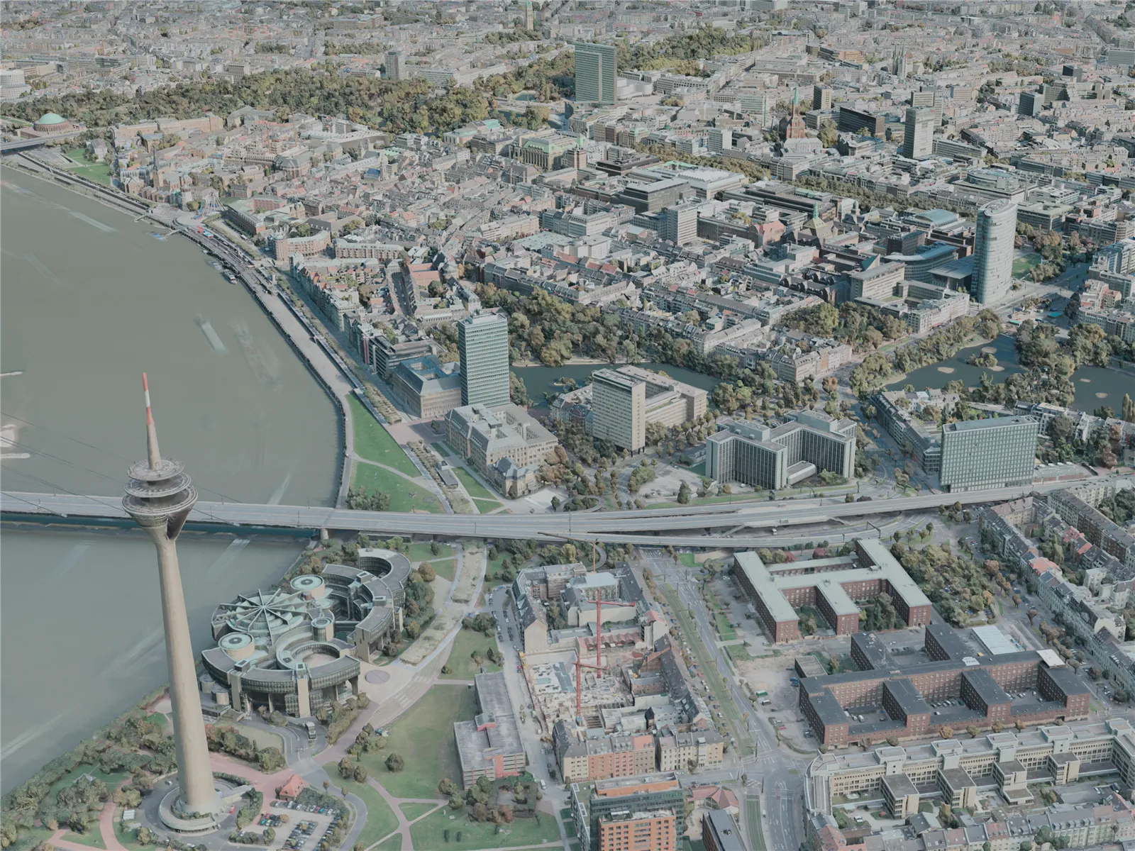 Dusseldorf City, Germany (2021) 3D Model