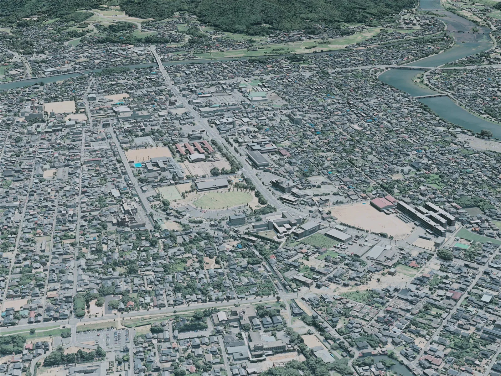 Hagi City, Japan (2021) 3D Model