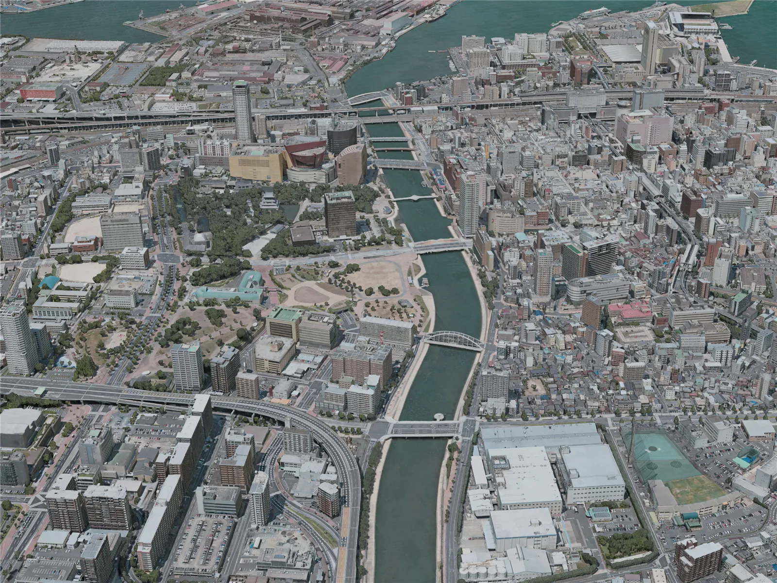 Kitakyushu City, Japan (2021) 3D Model