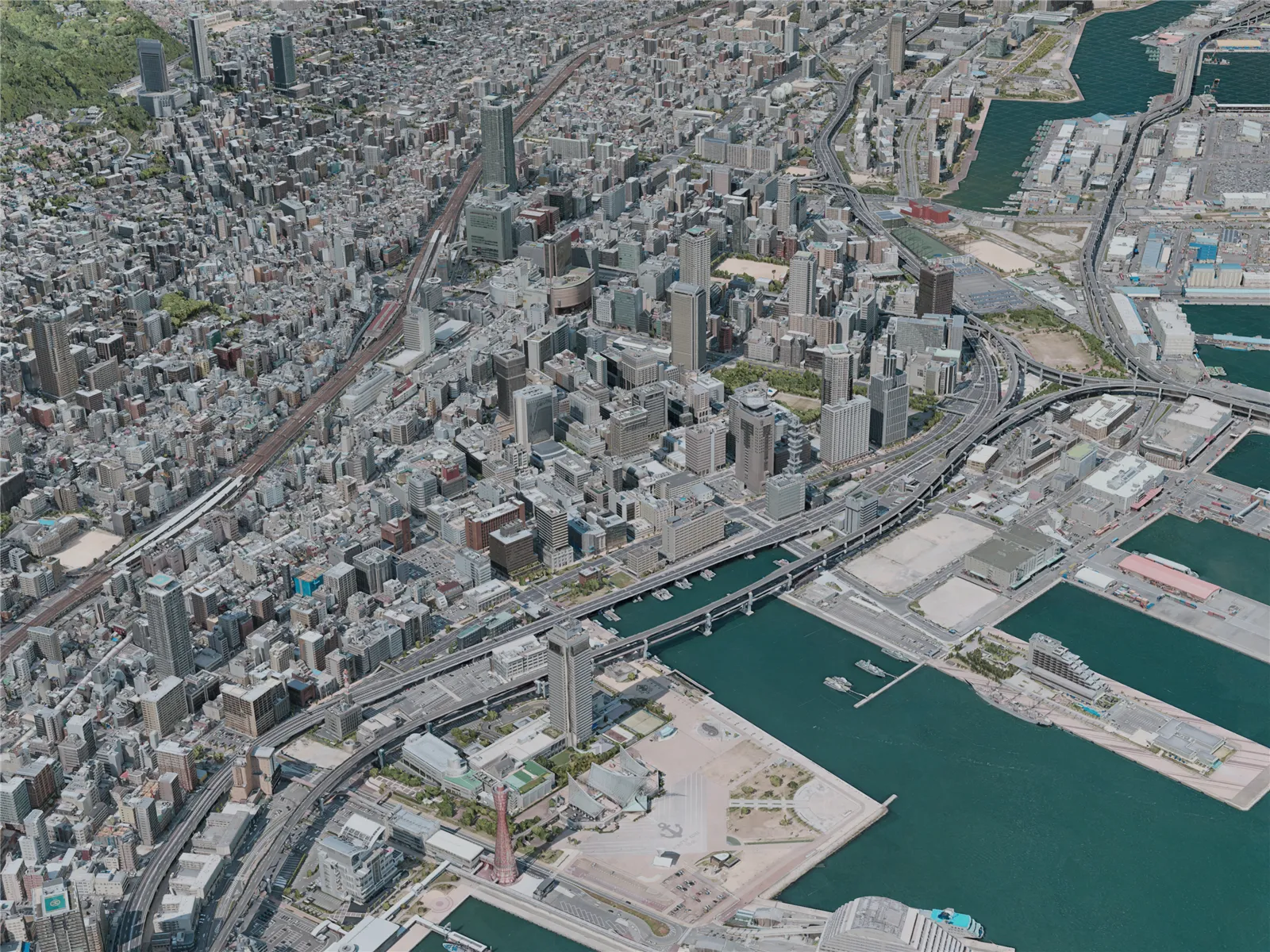 Kobe City, Japan (2021) 3D Model