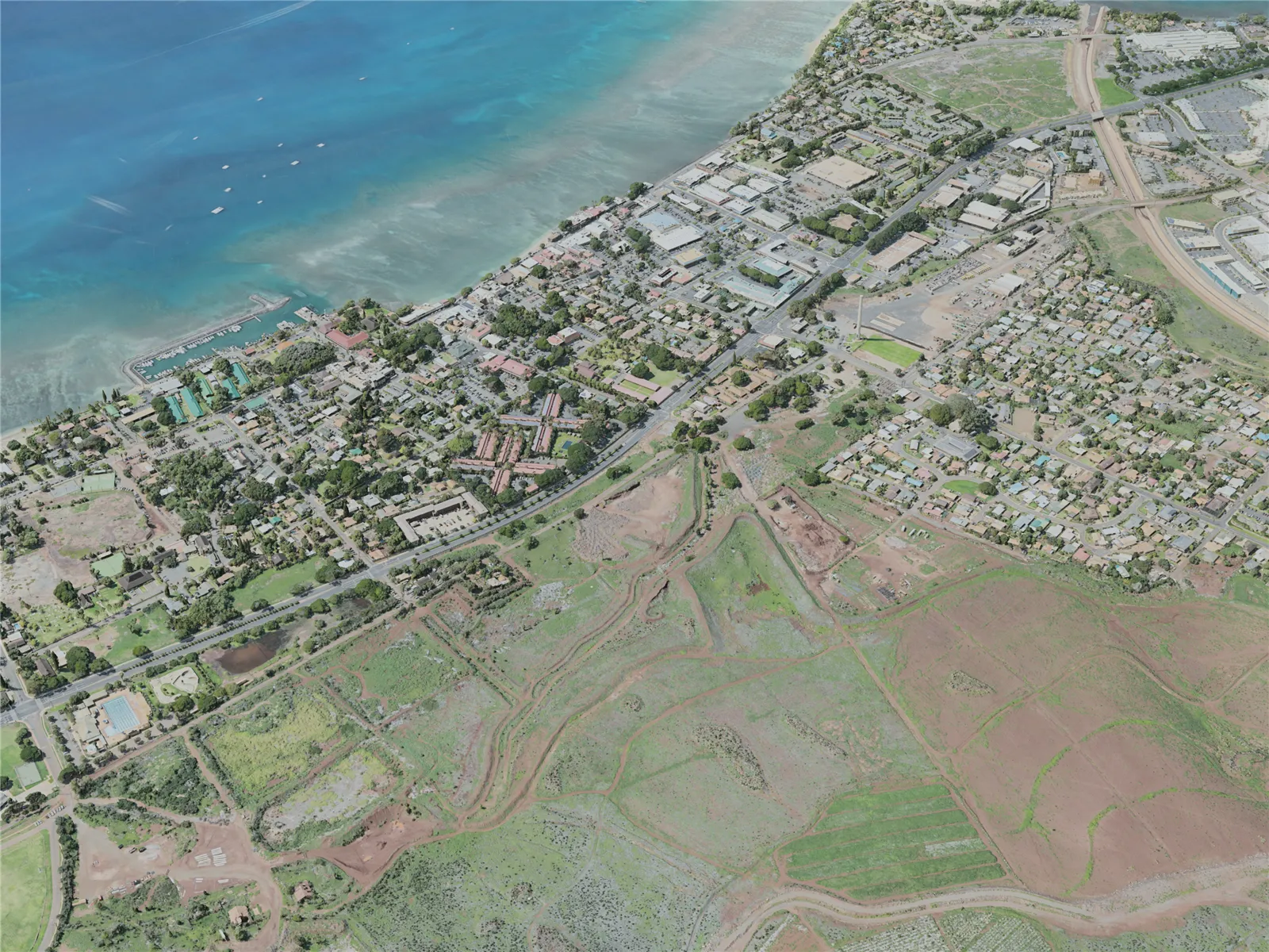 Lahaina City, USA (2021) 3D Model