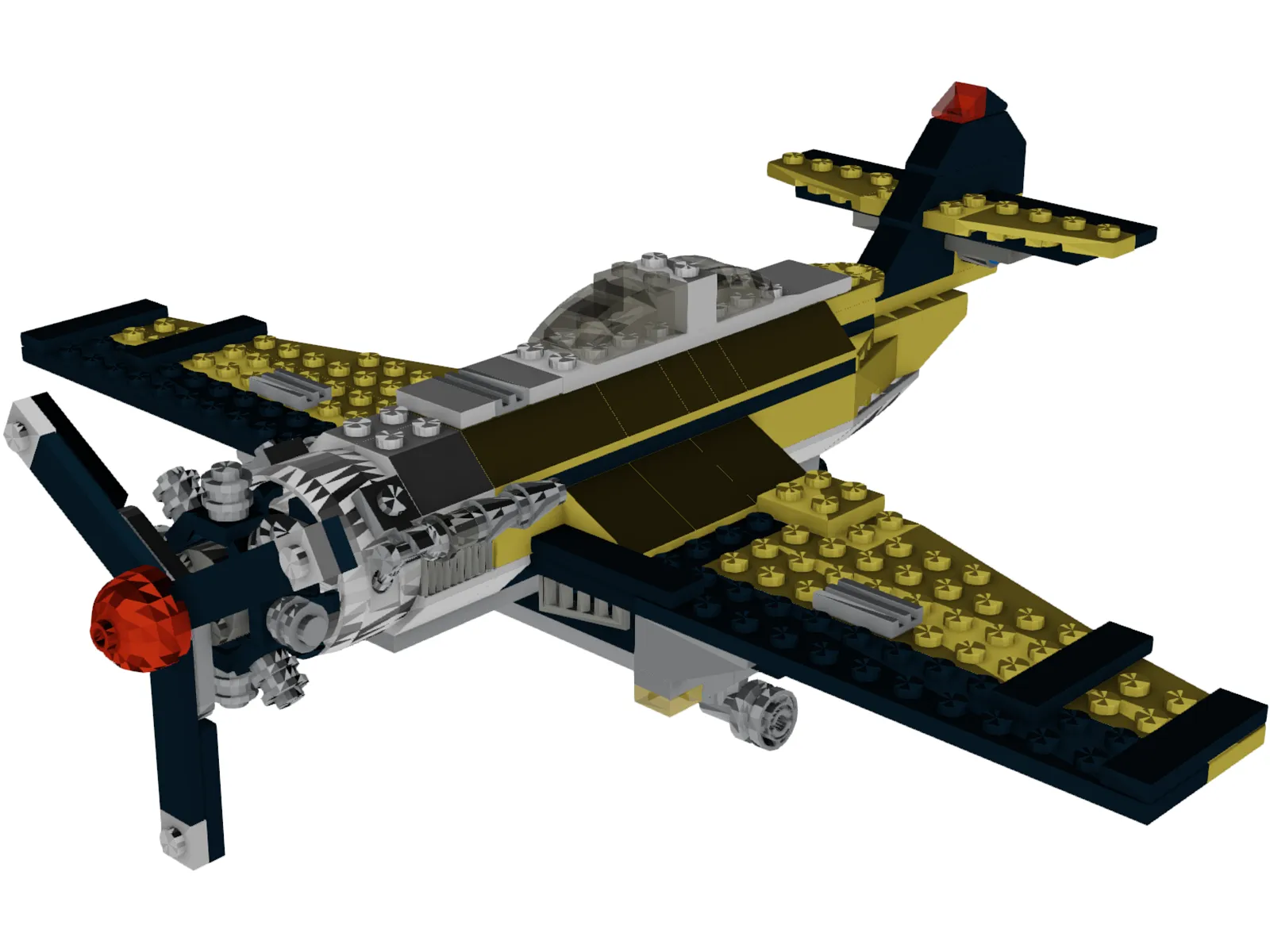 Lego Airplane 3D Model