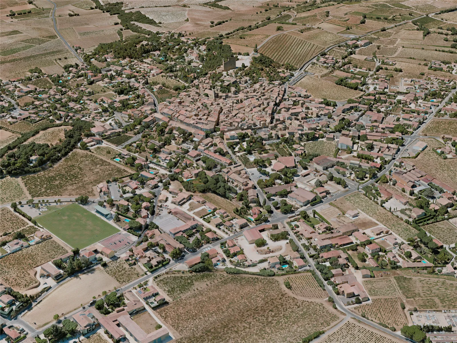 Chateauneuf du pape City, France (2021) 3D Model