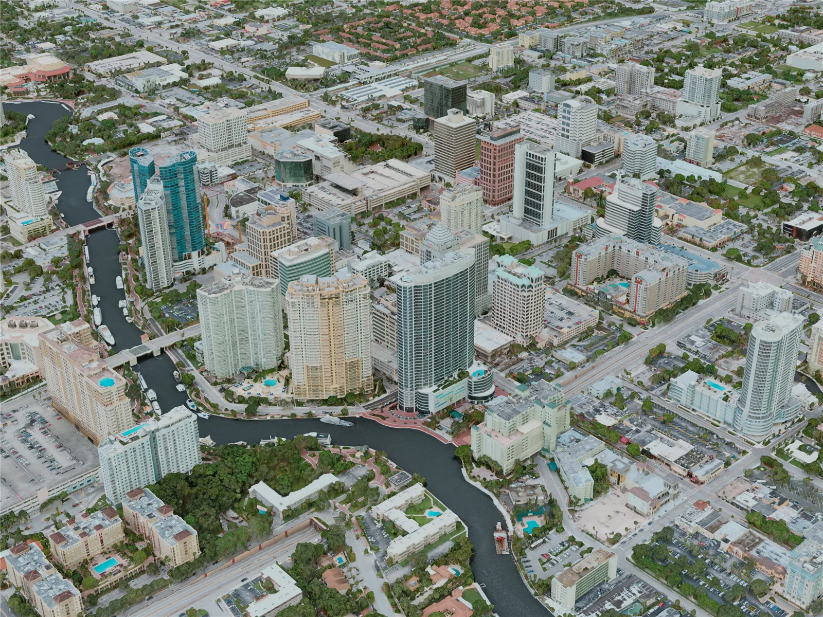 Fort Lauderdale City, USA (2021) 3D Model