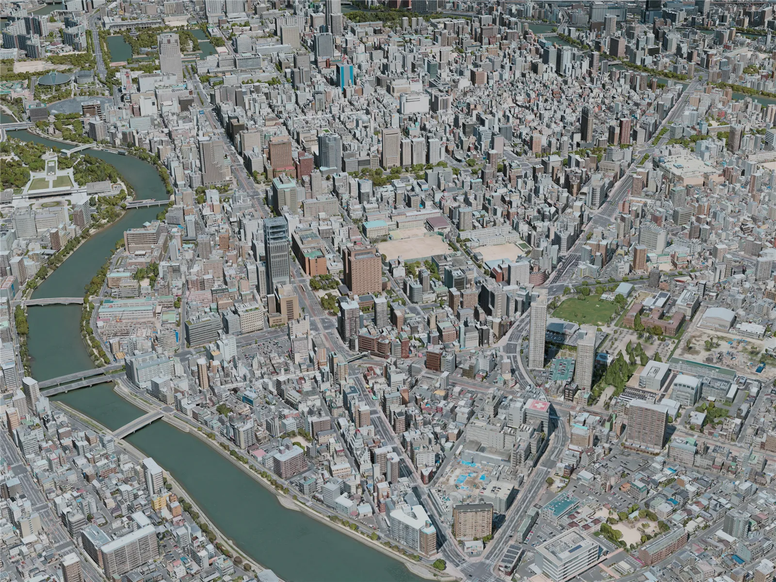 Hiroshima City, Japan (2021) 3D Model