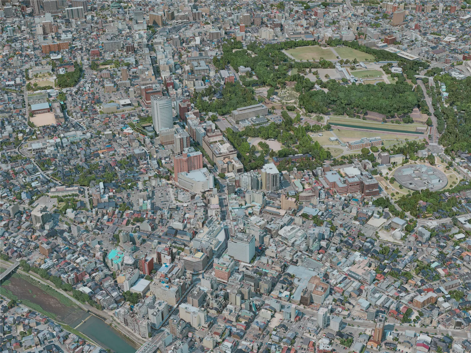 Kanazawa City, Japan (2021) 3D Model