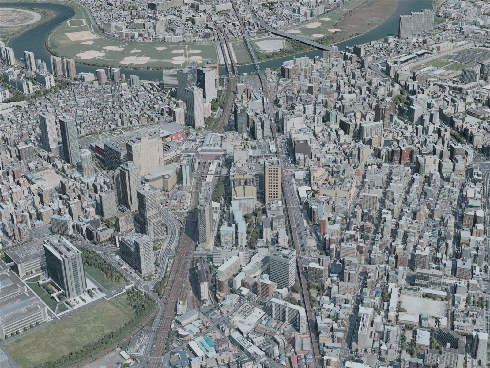 Kawasaki City, Japan (2021) 3D Model