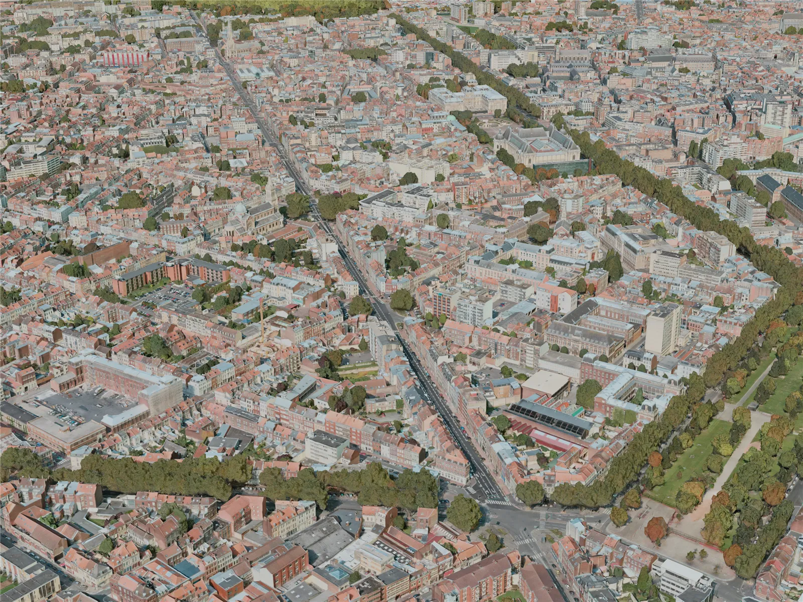 Lille City, France (2021) 3D Model