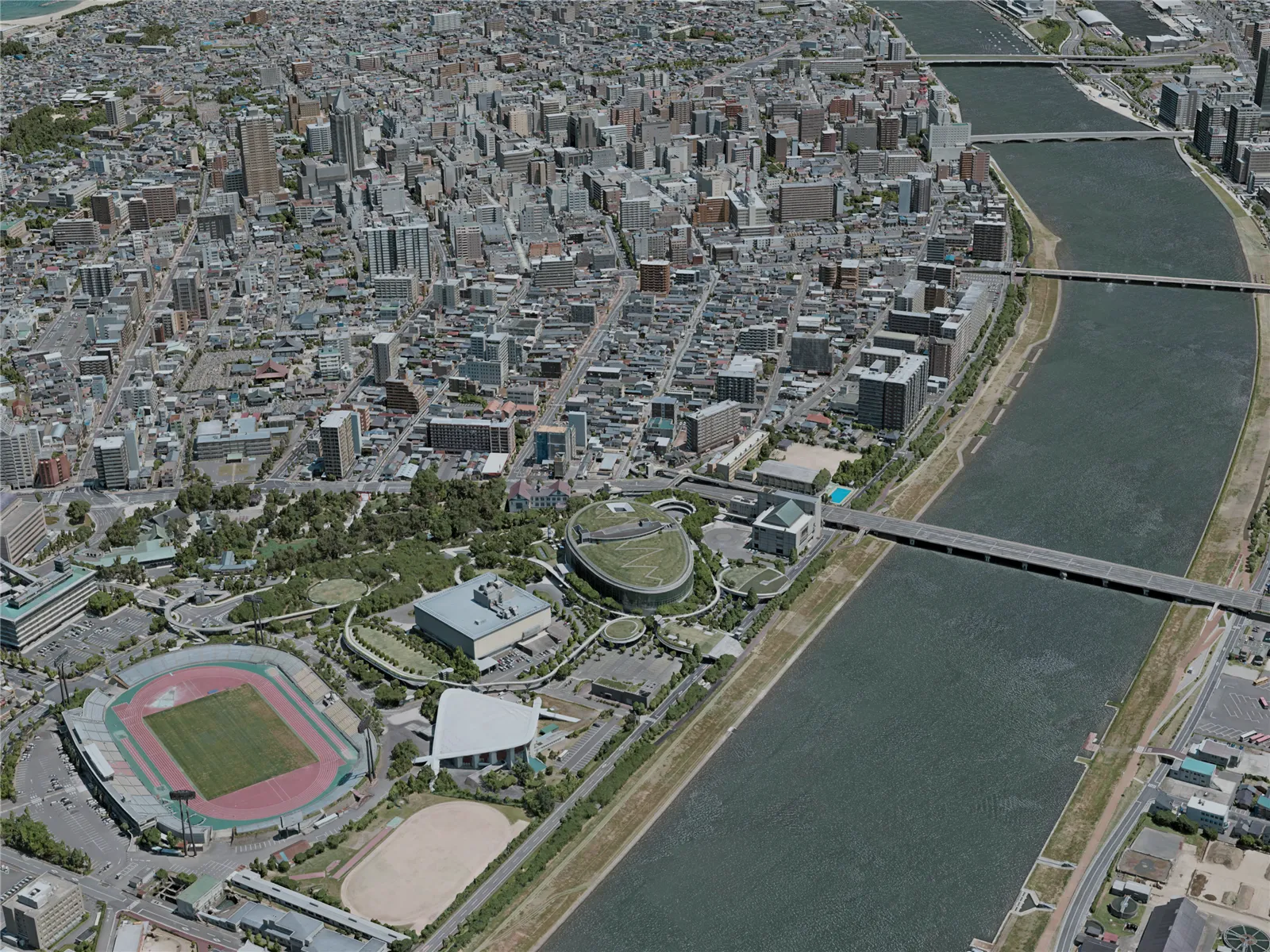 Niigata City, Japan (2021) 3D Model