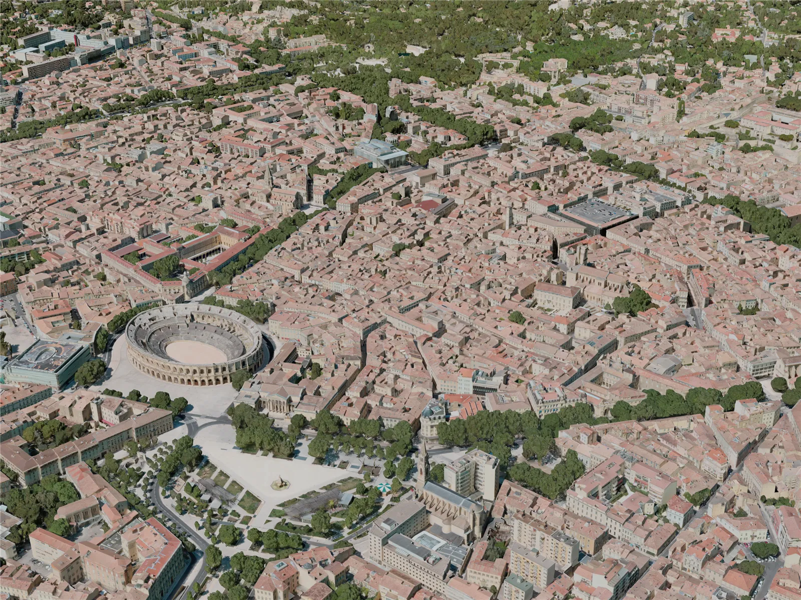 Nimes City, France (2021) 3D Model