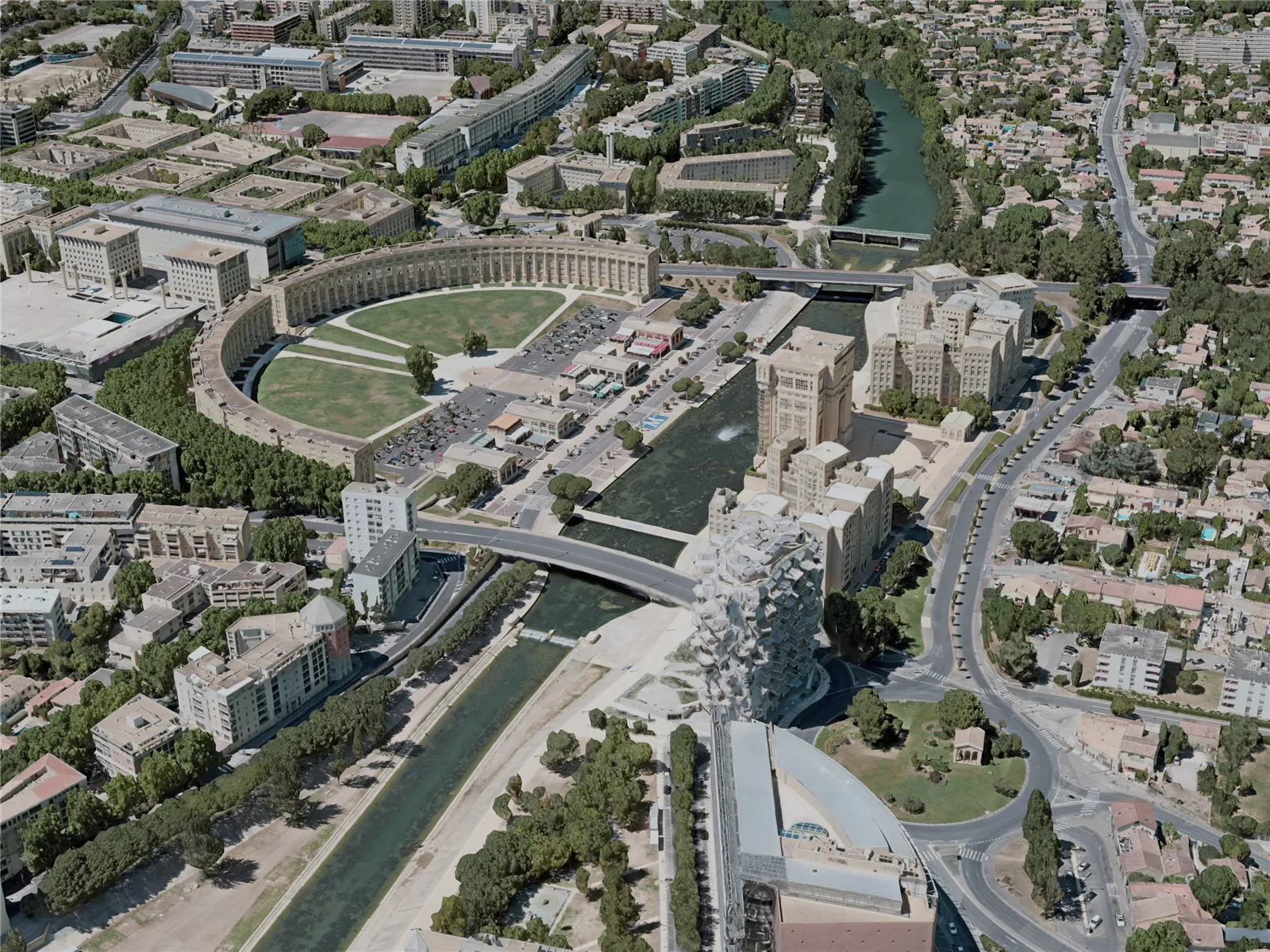 Montpellier City, France (2021) 3D Model