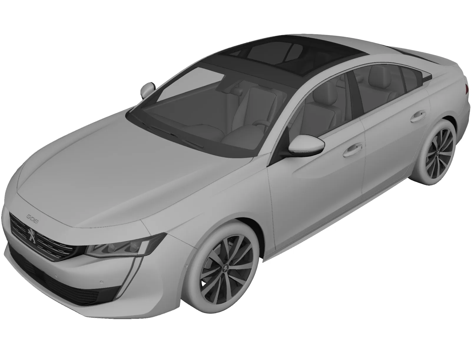 Peugeot 508 (2019) 3D Model