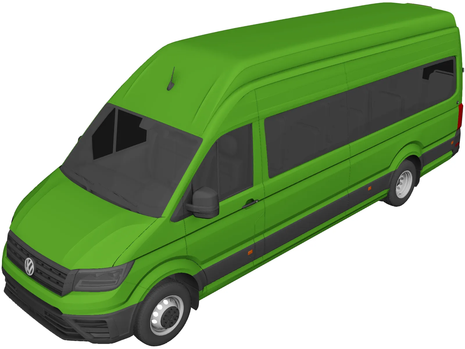 Volkswagen Crafter Passenger Van (2018) 3D Model