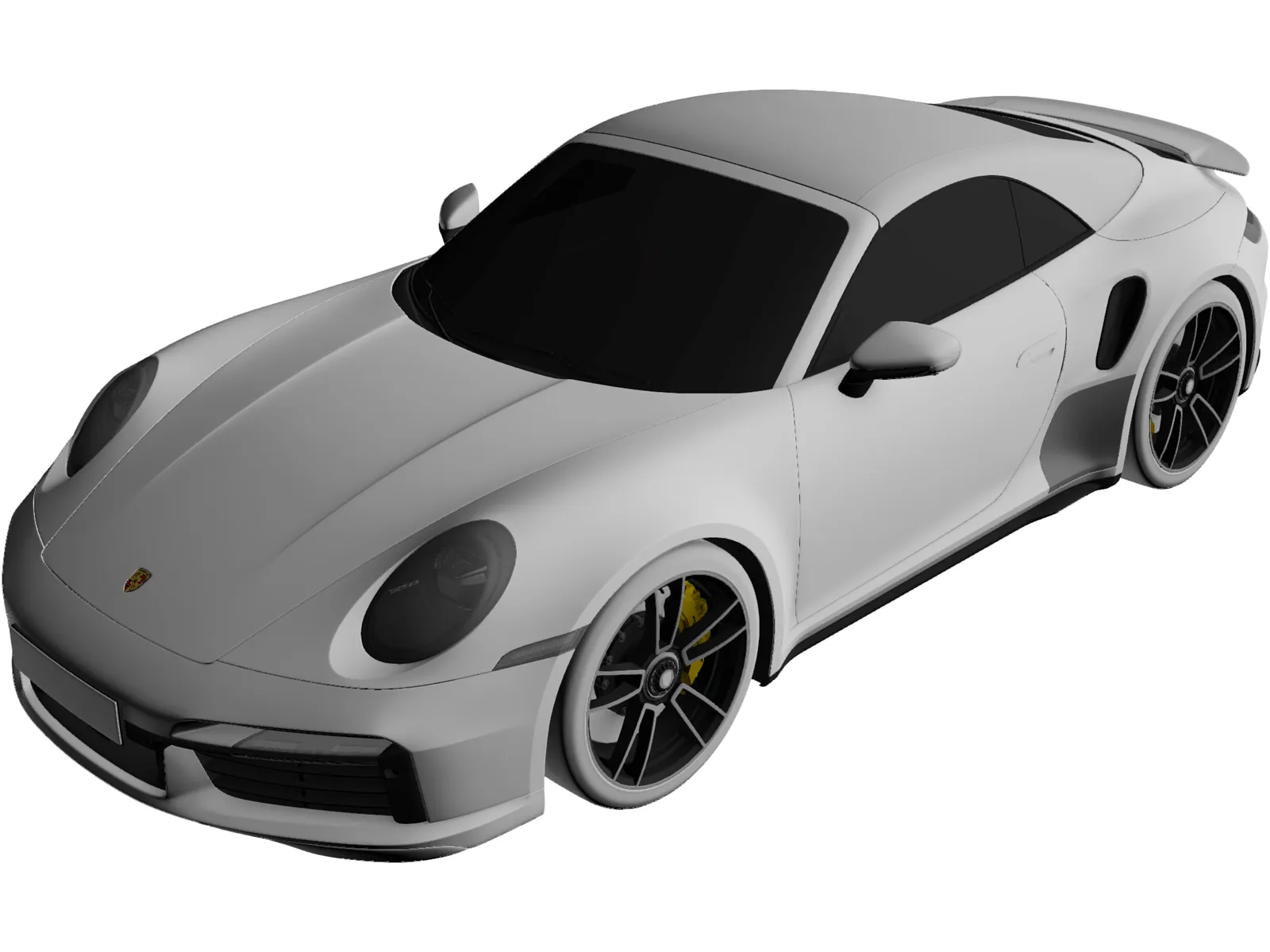 Porsche 911 Turbo S Cabrio (2021) 3D Model