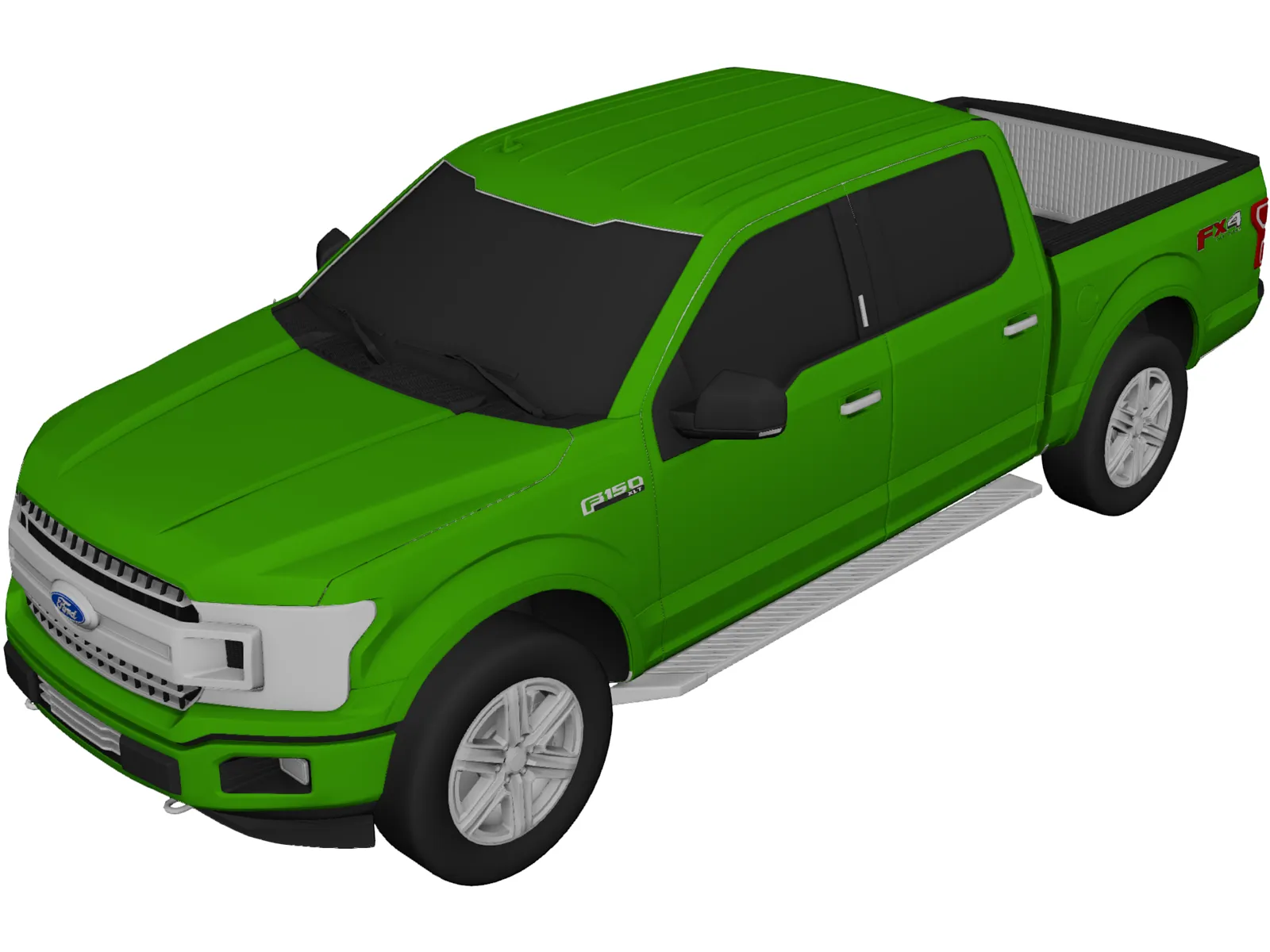 Ford F-150 SuperCrew XLT (2020) 3D Model