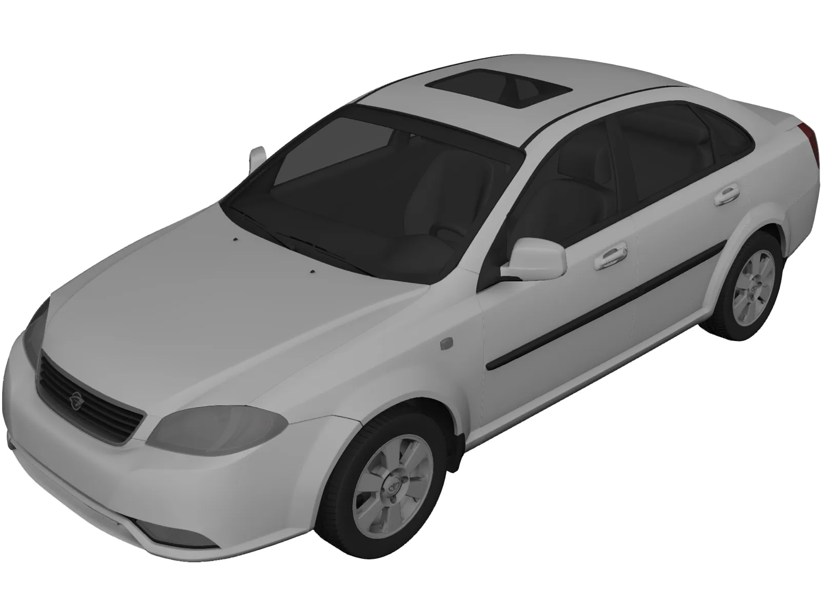 Daewoo Gentra (2016) 3D Model