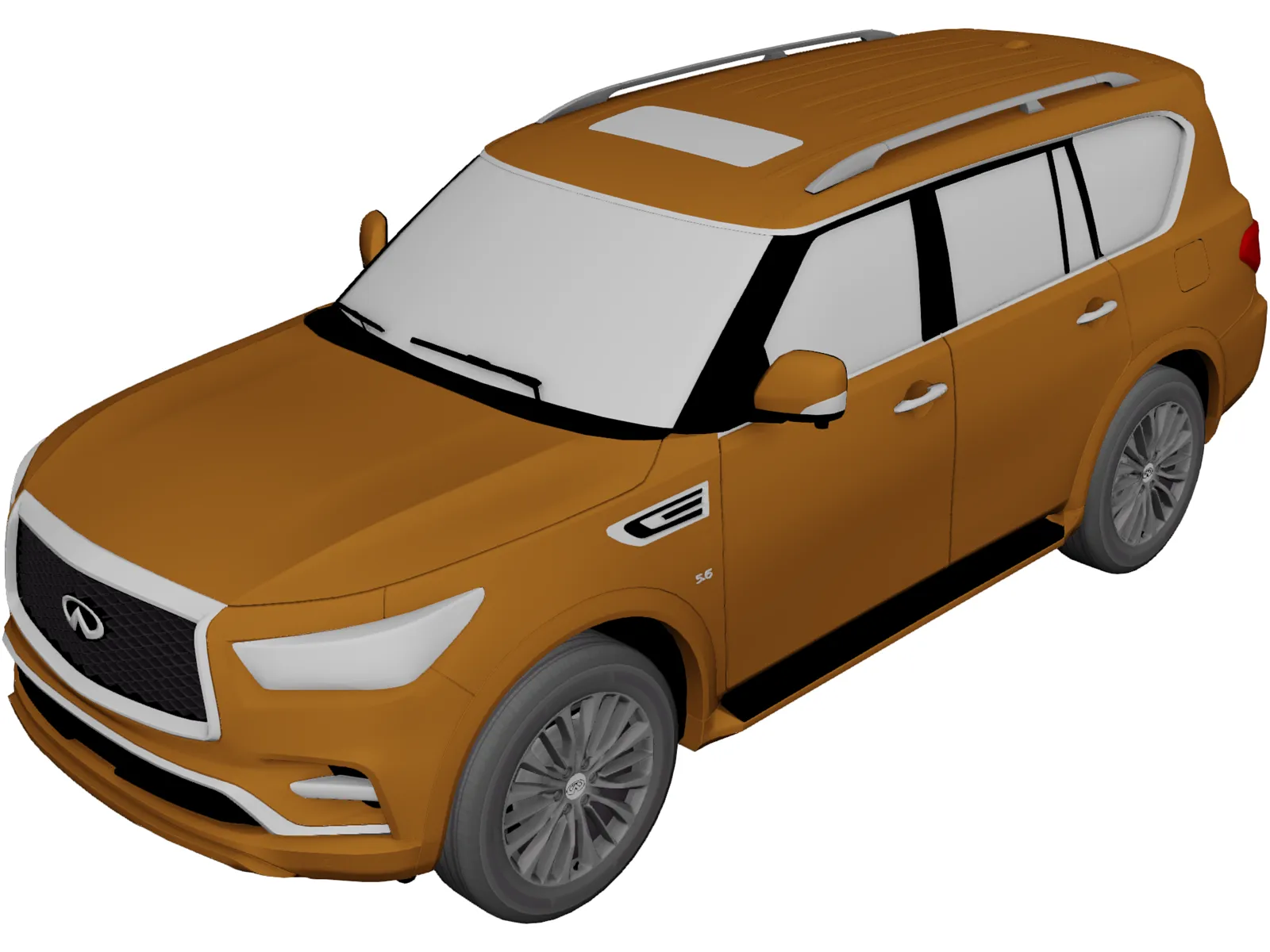 Infiniti QX80 (2021) 3D Model