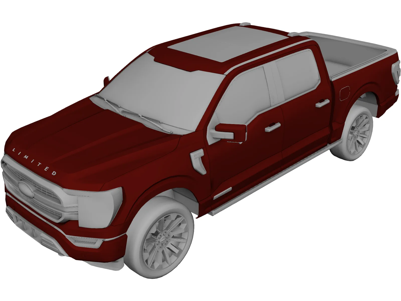 Ford F150 Limited (2021) 3D Model