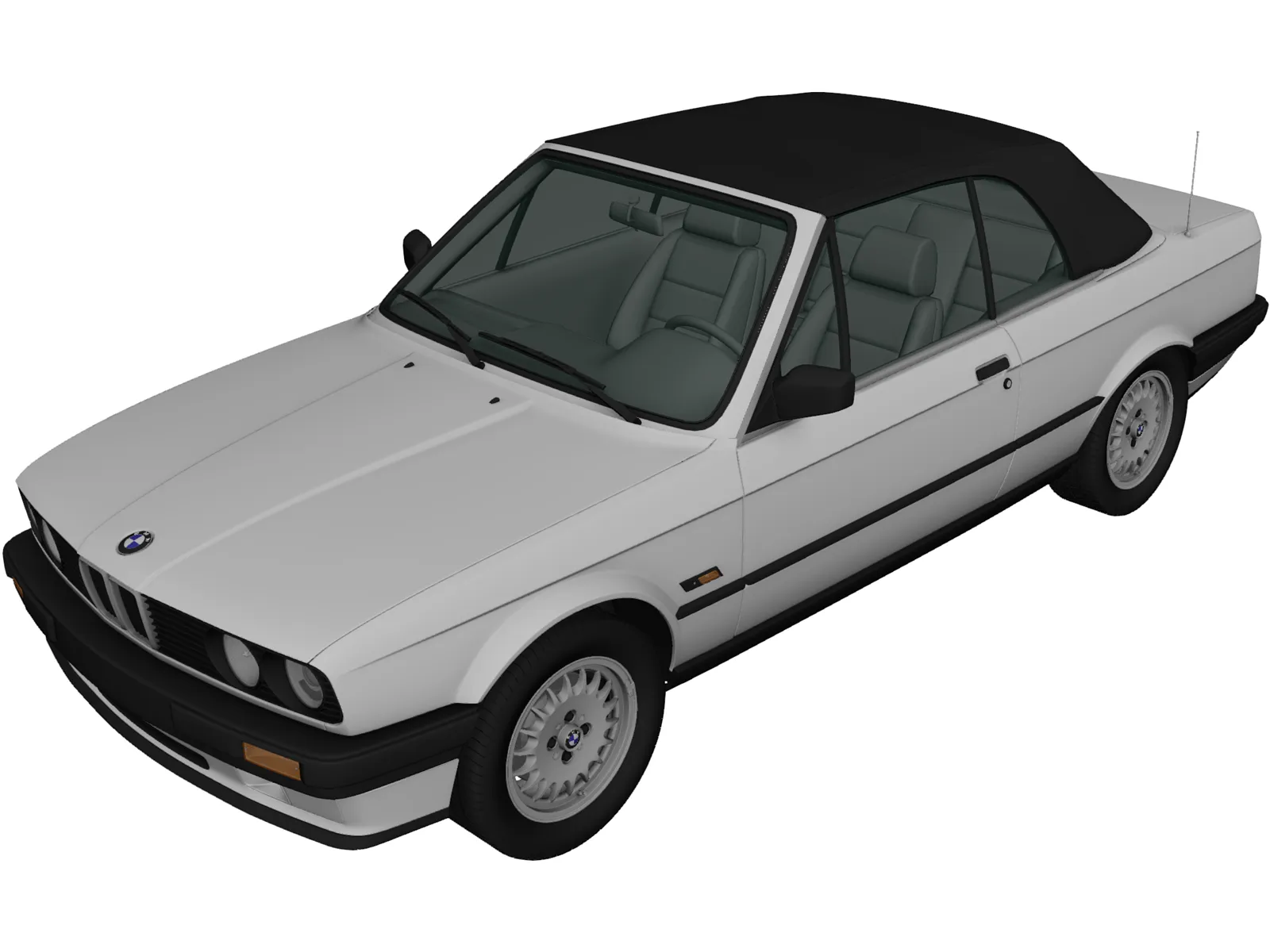 BMW 318i Convertible (1990) 3D Model