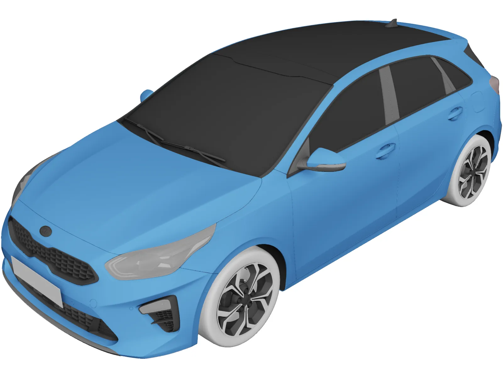 Kia Ceed Hatchback (2019) 3D Model