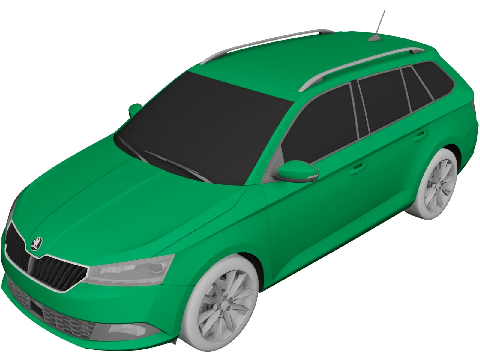 Skoda Fabia Combi (2019) 3D Model