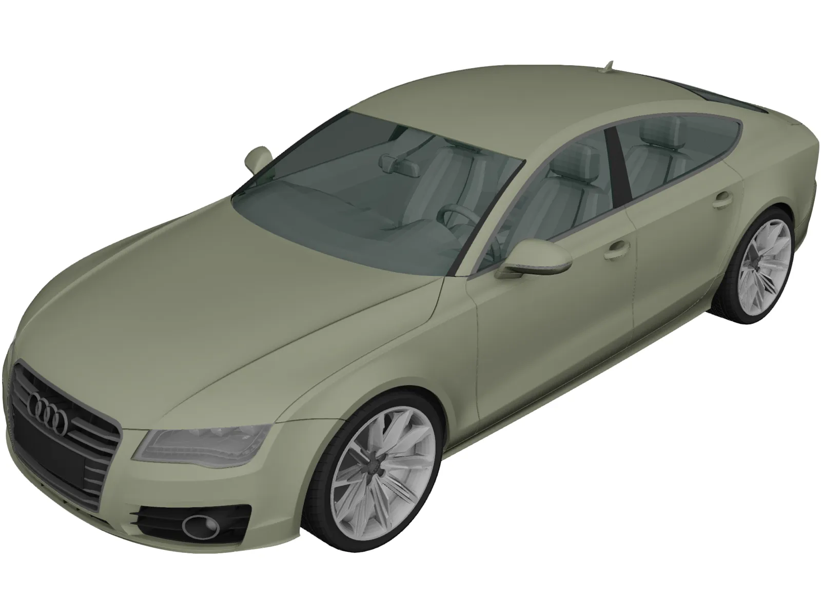 Audi A7 Sportback (2011) 3D Model