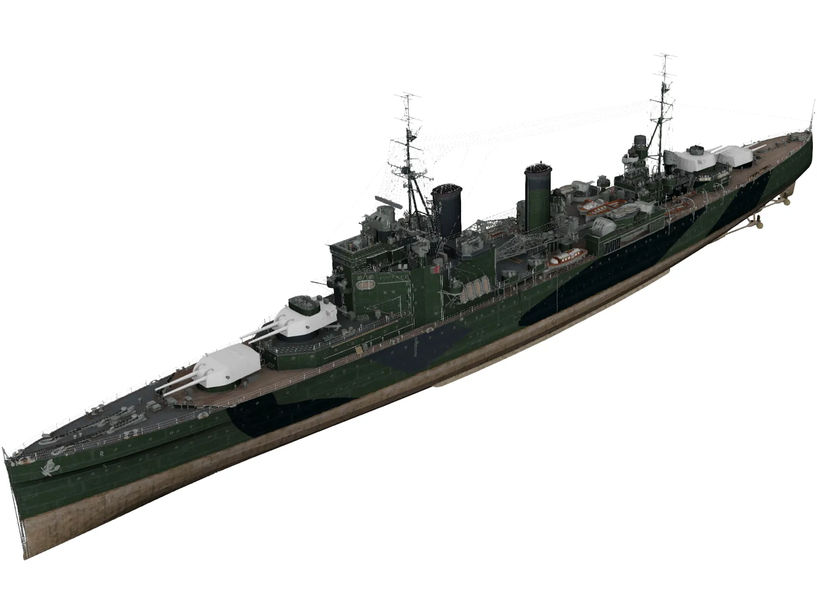 HMS London 3D Model