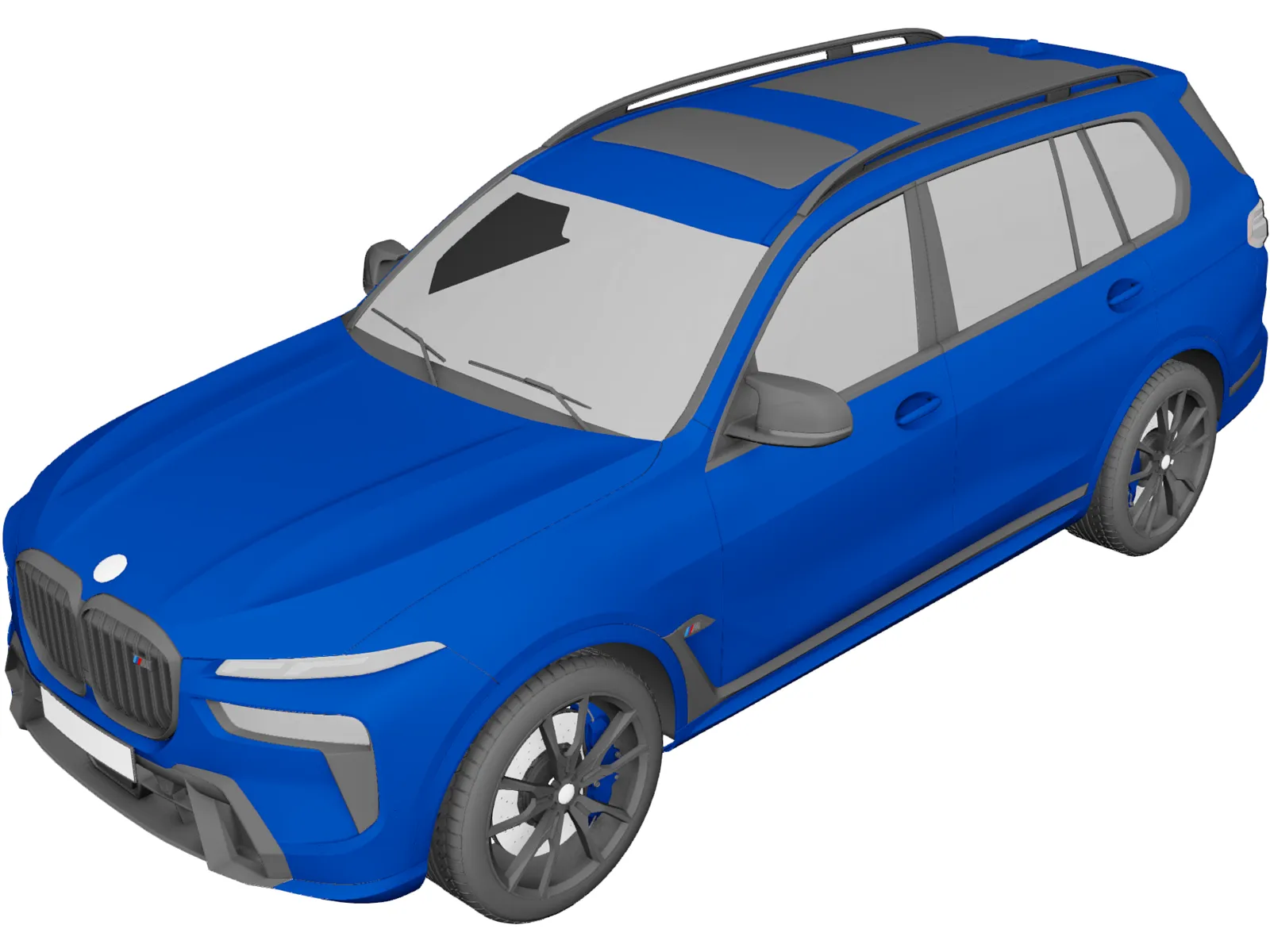 BMW X7 M60i (2023) 3D Model