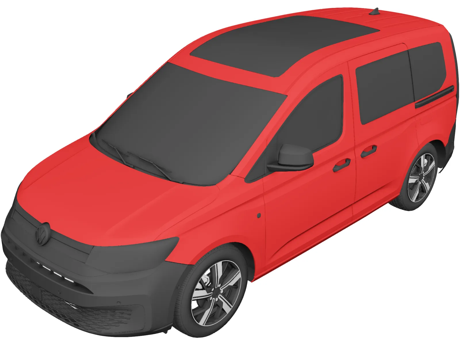 Volkswagen Caddy Combi (2021) 3D Model