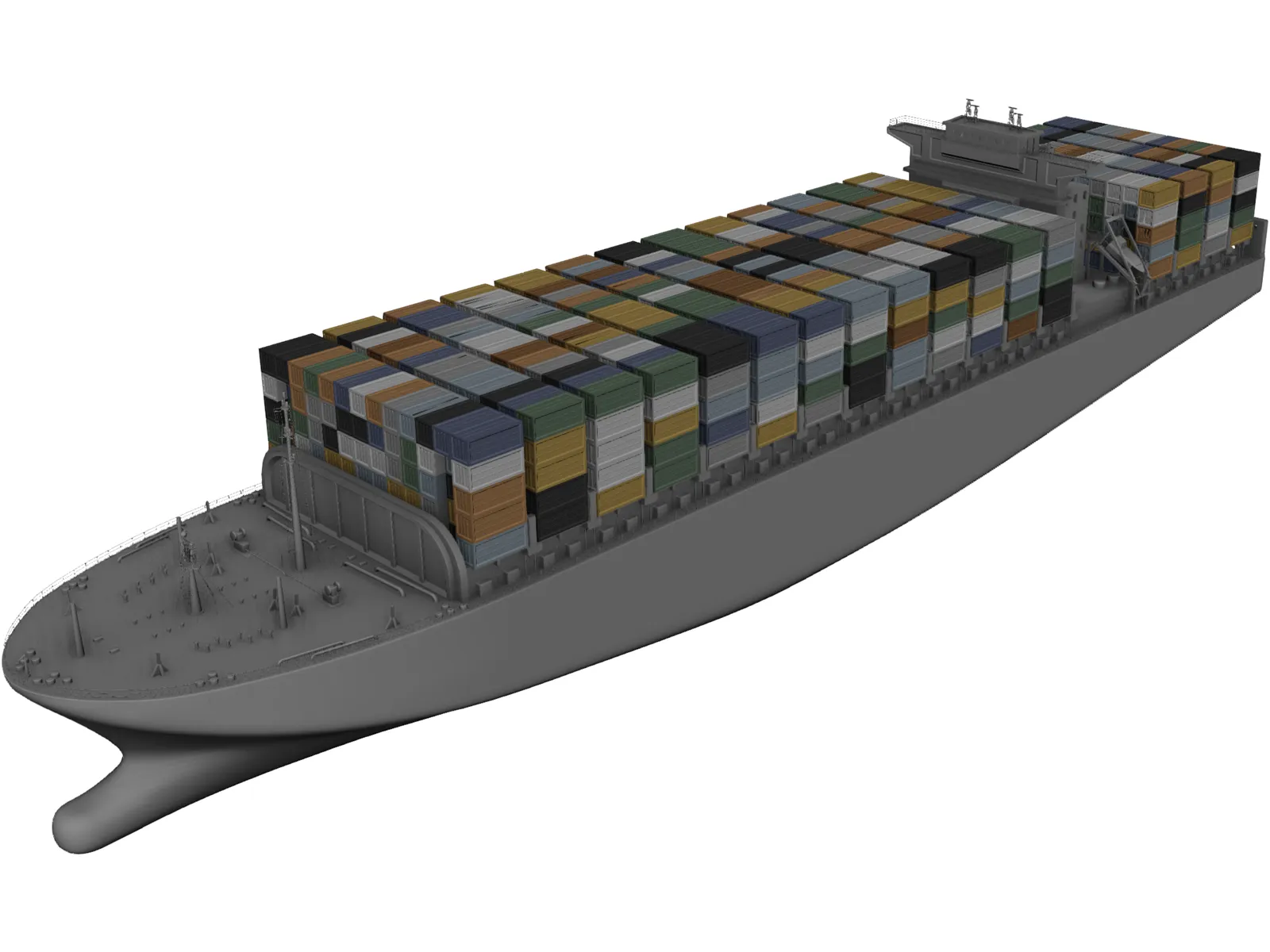 Cargo Ship 3D Model