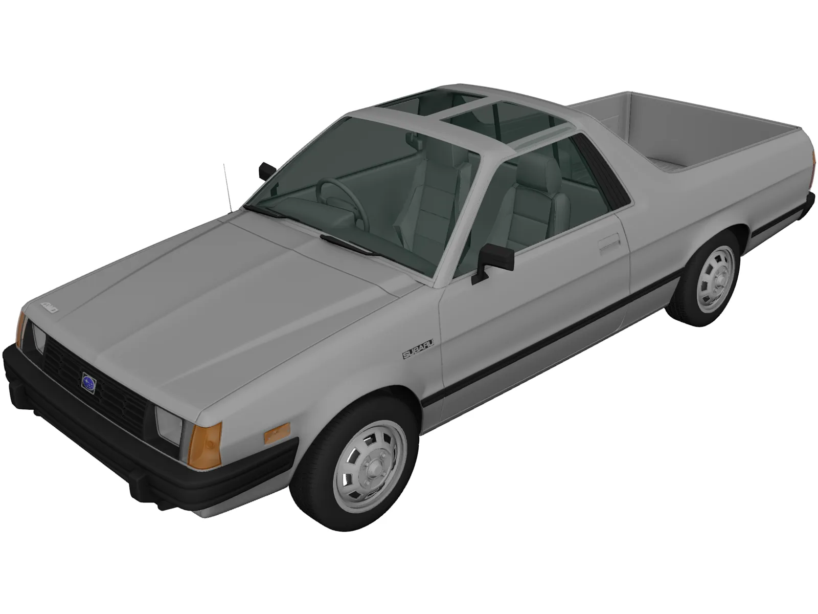 Subaru Brat GL (1981) 3D Model