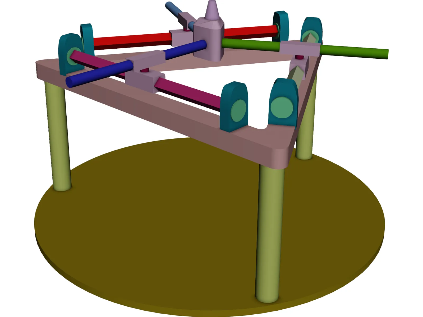 Robot Parallel Manipulatar 3D Model