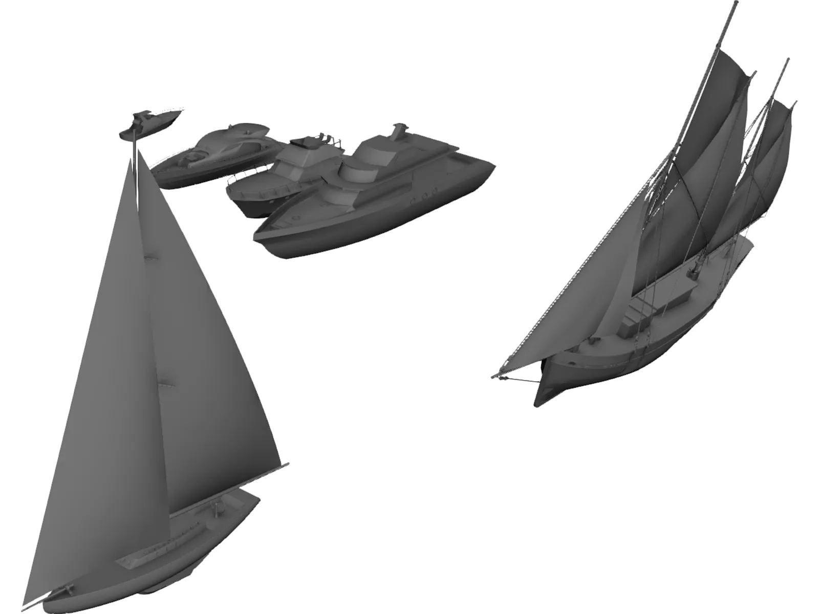 Boats 3D Model