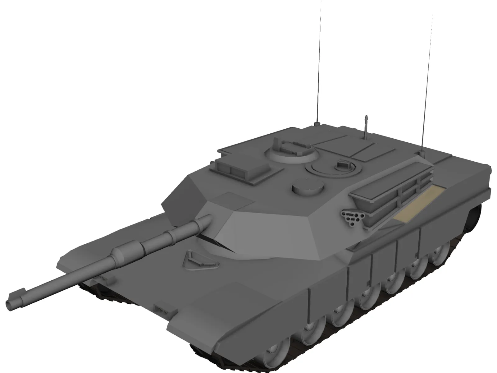 M1A1 Abrams 3D Model