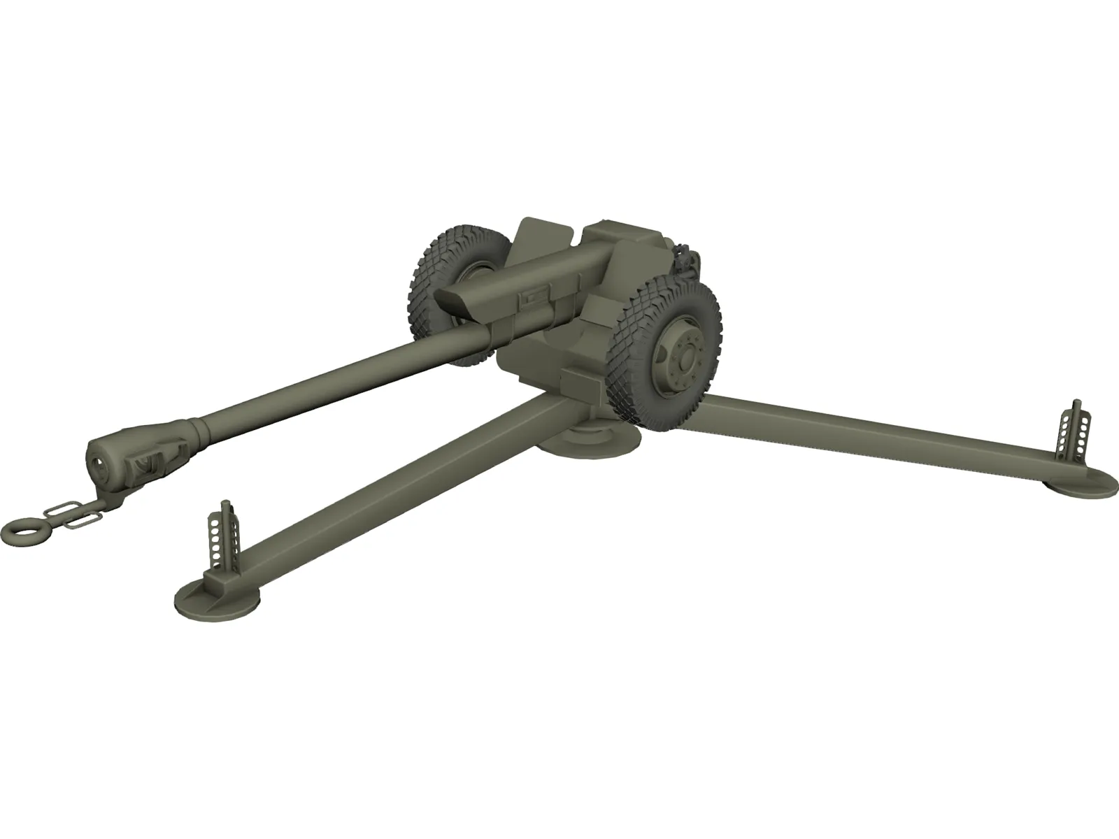 D-30 USSR Howitzer 3D Model