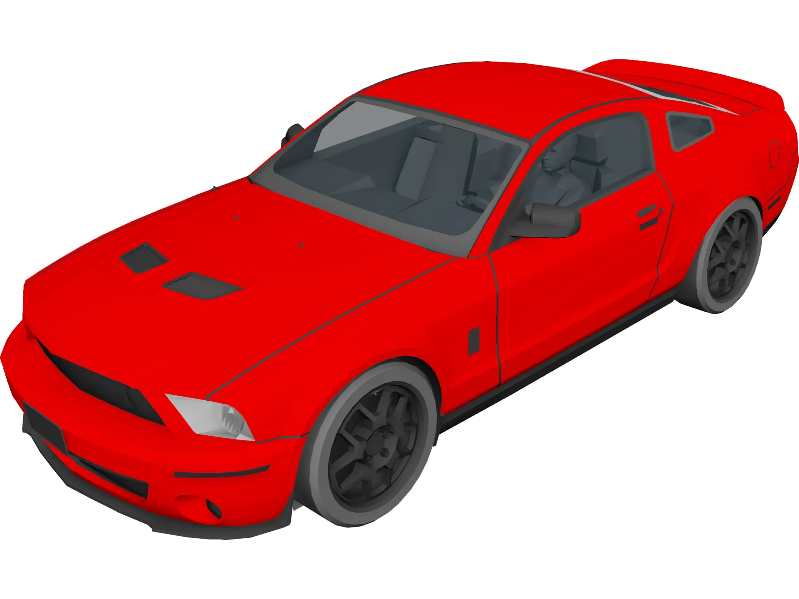 Ford Mustang Shelby GT500 3D Model