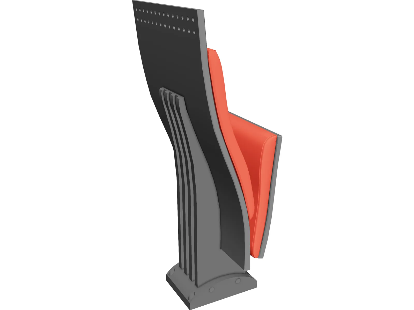 Auditorium Chair 3D Model