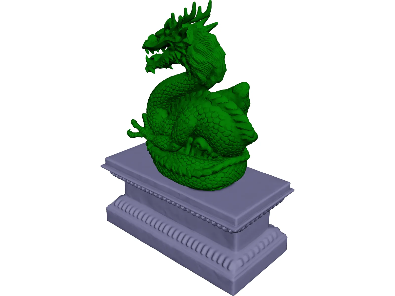 Chinese Dragon Statue 3D Model