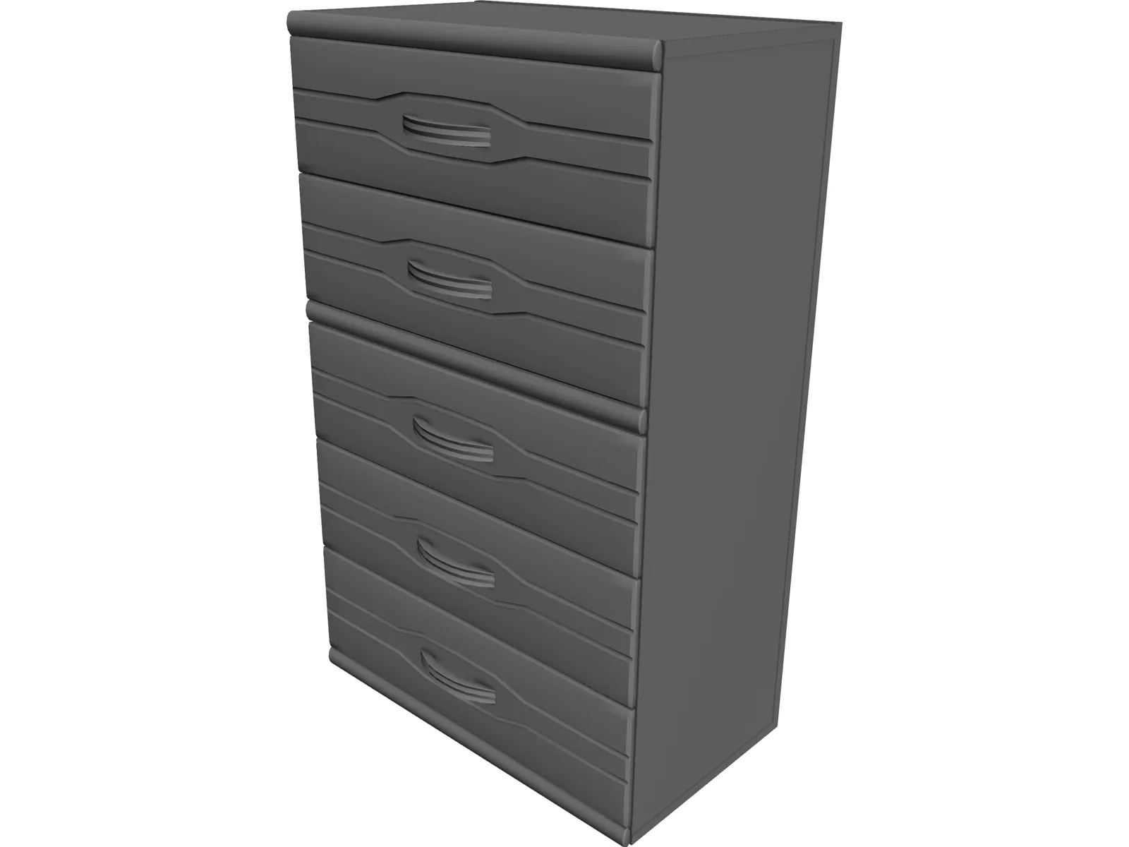 Upright Dresser 3D Model