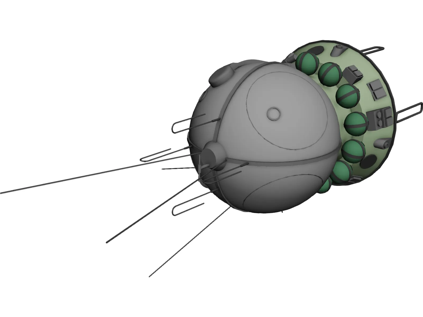 Vostok Spacecraft 3D Model