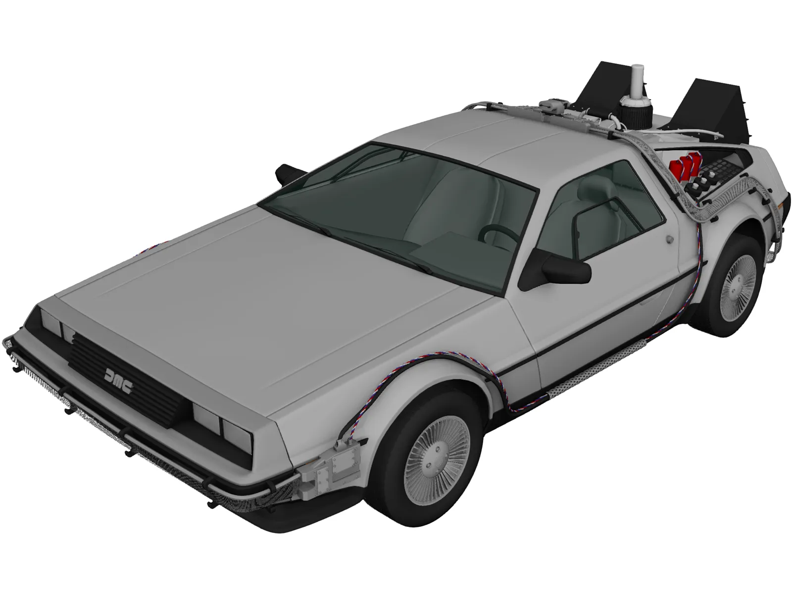 DeLorean DMC-12 BTTF II (1981) 3D Model