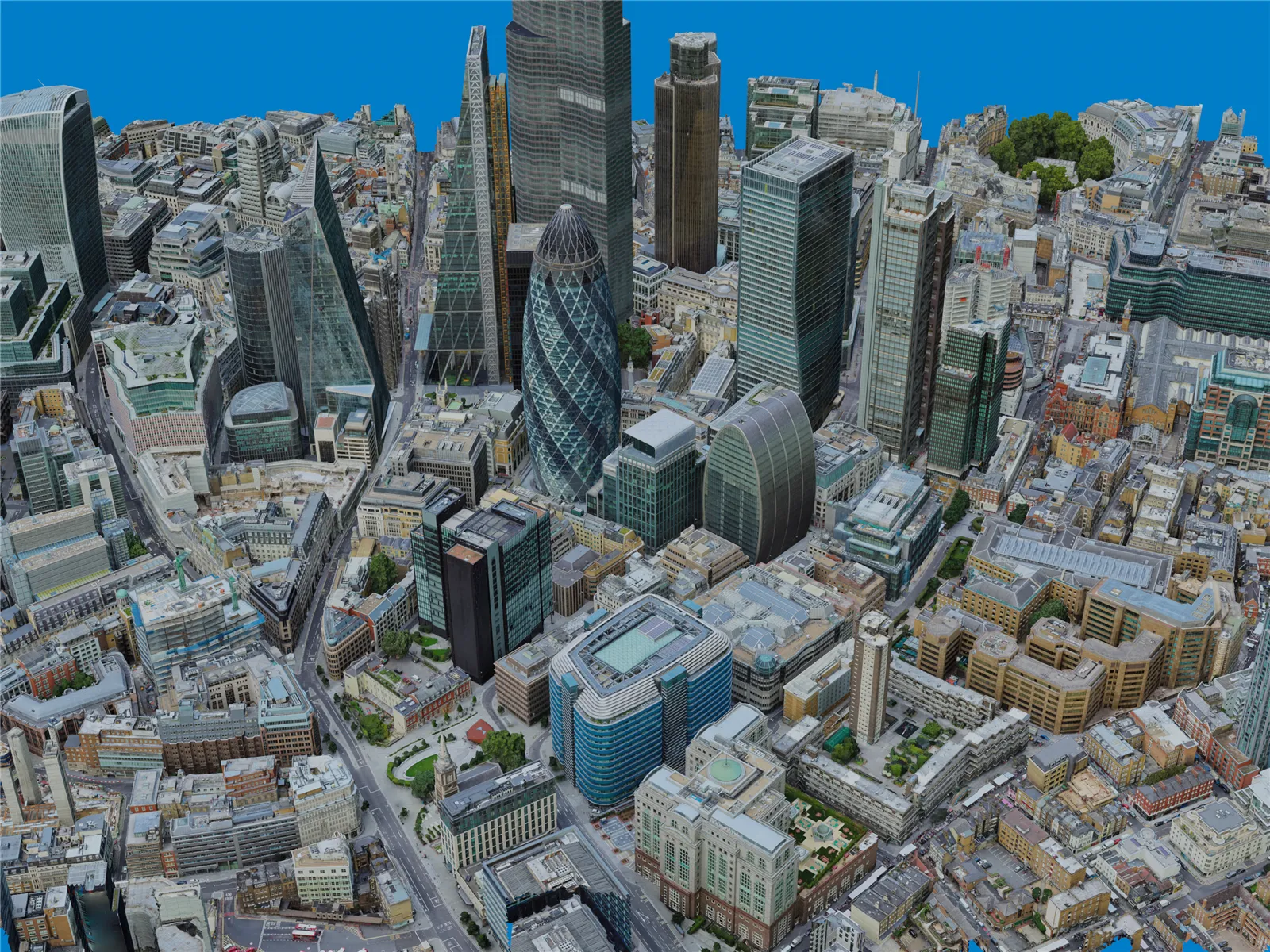 London City, UK (2021) 3D Model