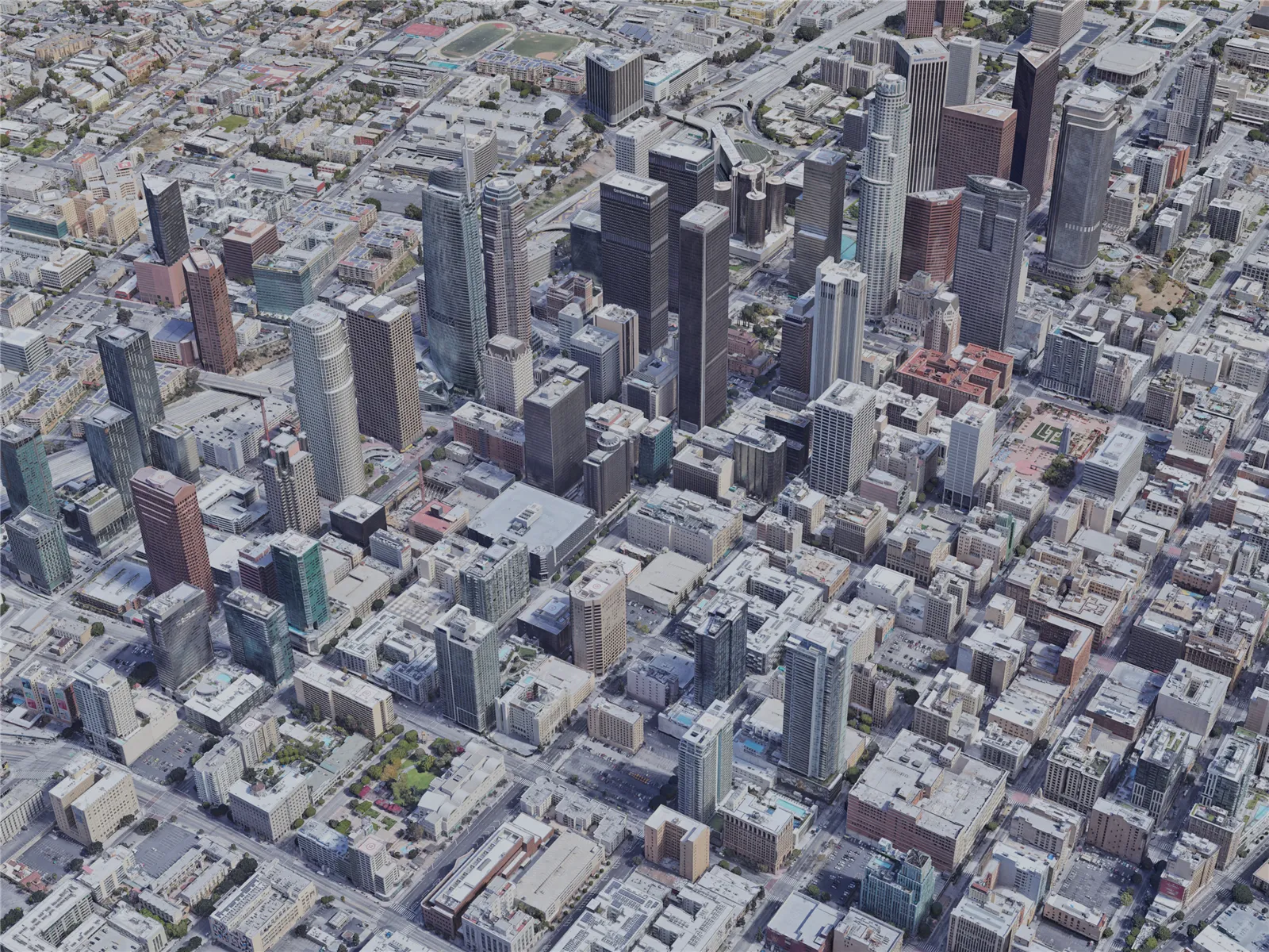 Los Angeles City, USA (2021) 3D Model