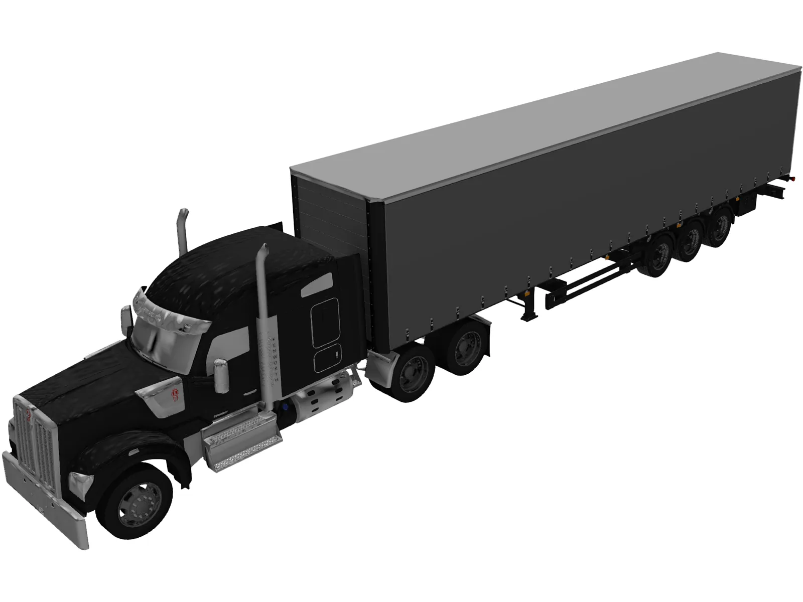 Kenworth W990 3D Model