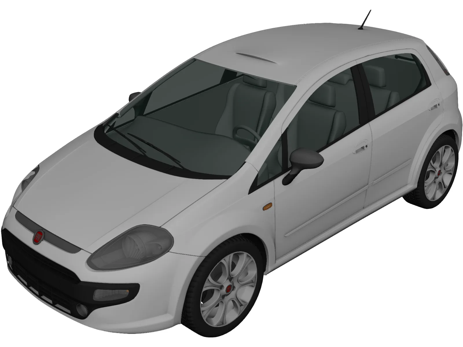 Fiat Punto (2010) 3D Model