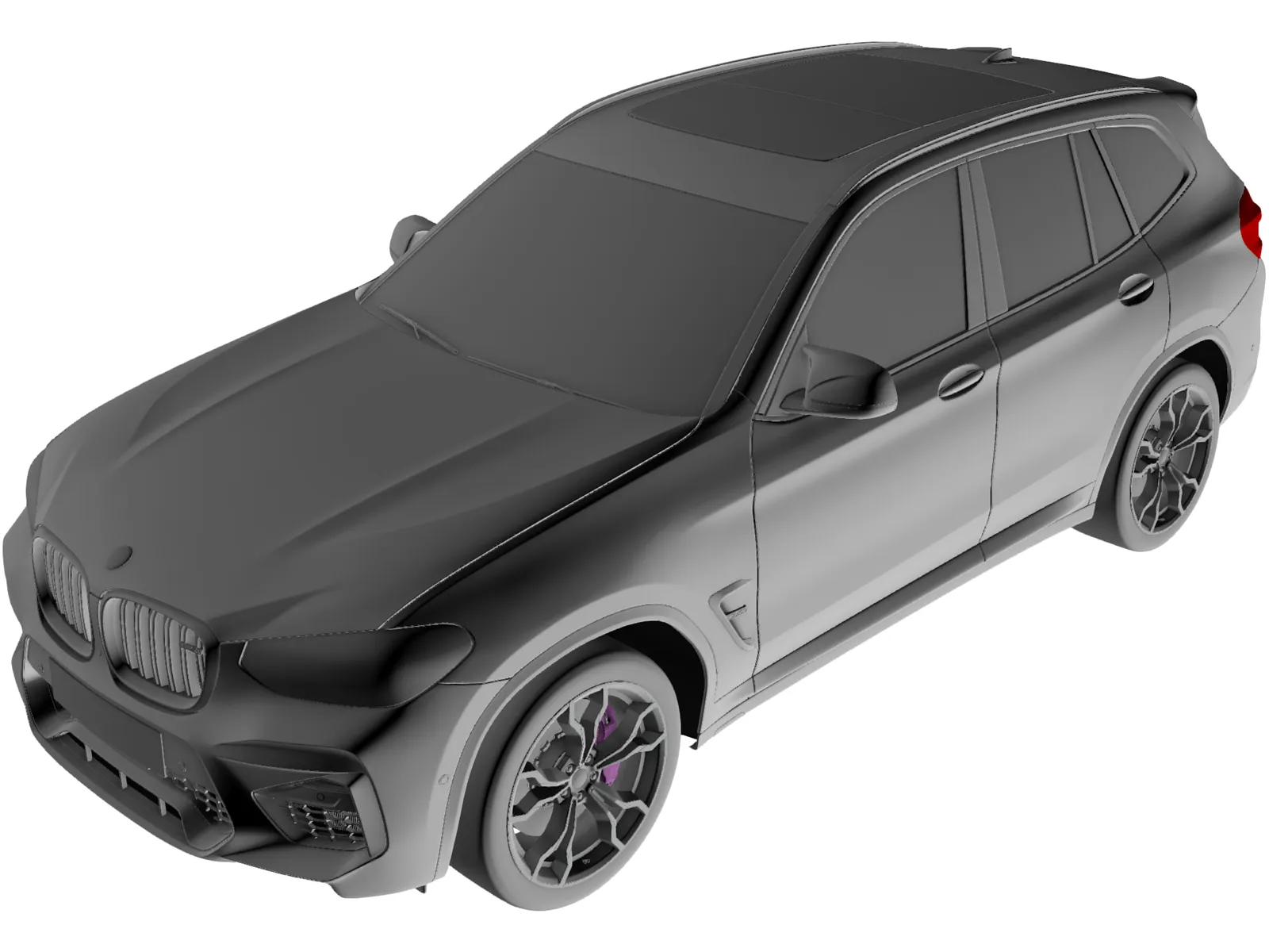 BMW X3M Competition (2020) 3D Model