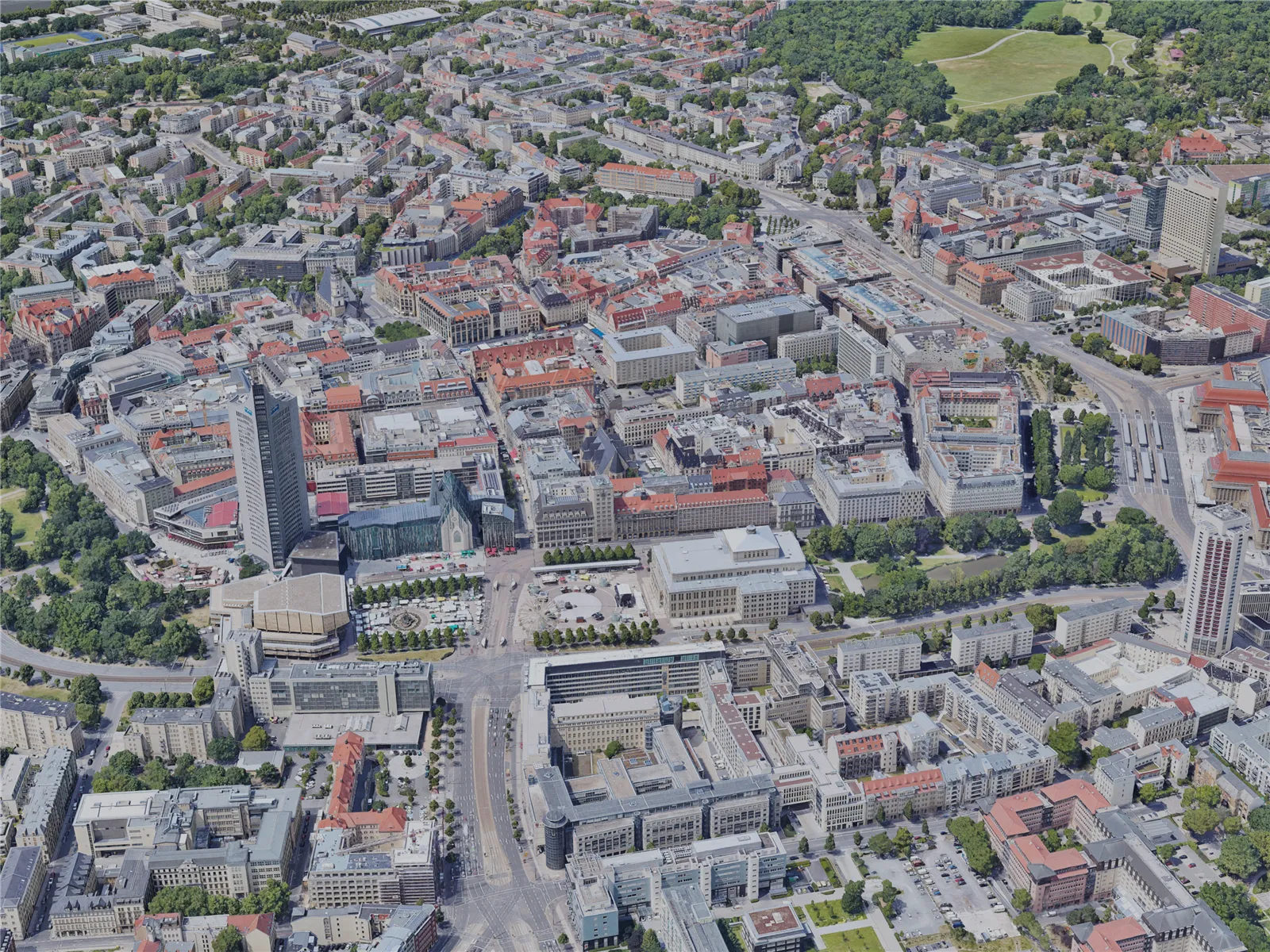 Leipzig City, Germany (2022) 3D Model