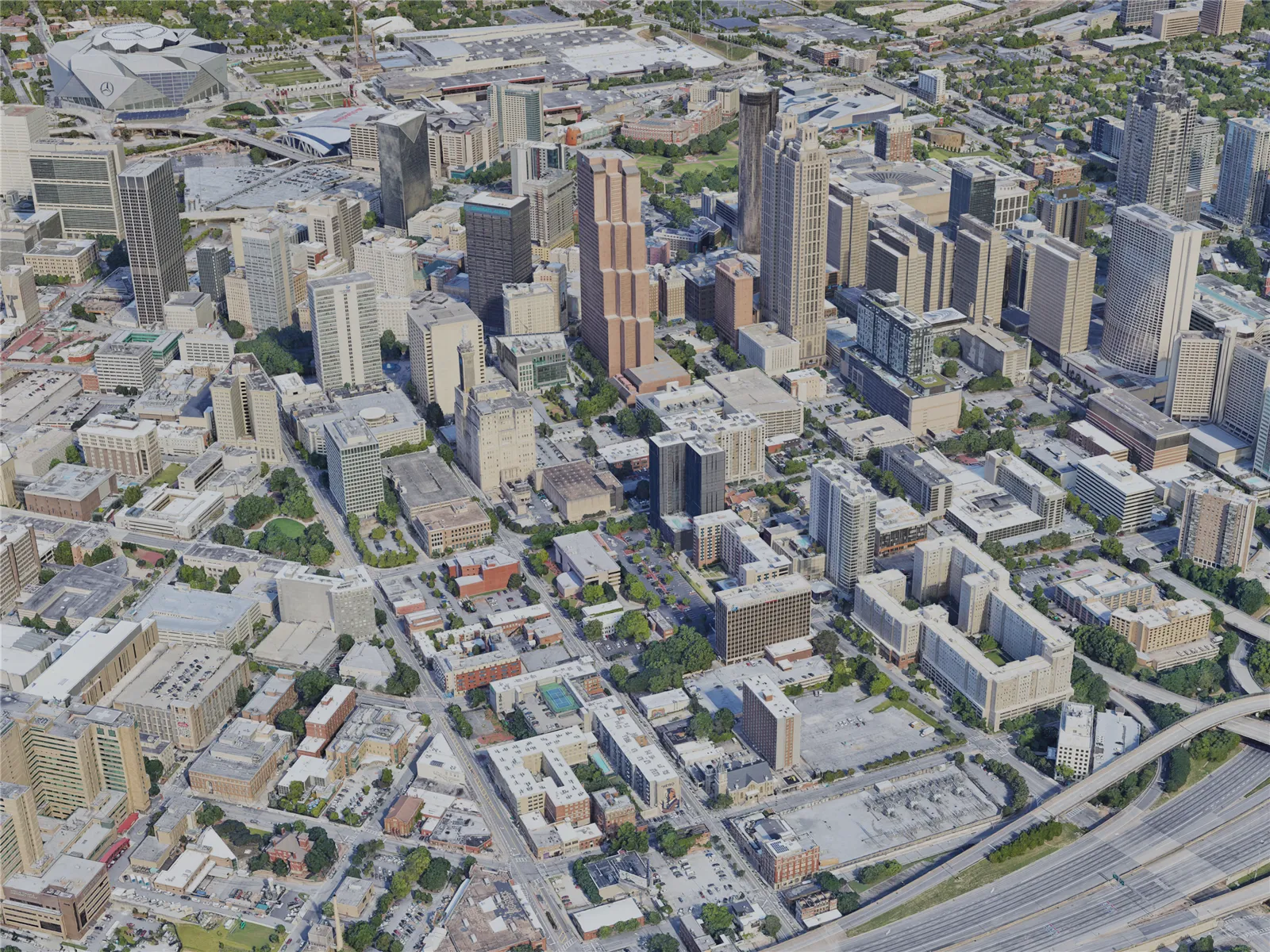 Atlanta City, GA, USA (2021) 3D Model